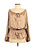 Ellen Tracy 100% Polyester Tan 3/4 Sleeve Blouse Size M - photo 1