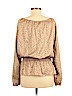 Ellen Tracy 100% Polyester Tan 3/4 Sleeve Blouse Size M - photo 2