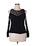Rewind 100% Rayon Black Long Sleeve Blouse Size XL - photo 1