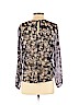 Ann Taylor LOFT 100% Polyester Black Long Sleeve Blouse Size S (petite) - photo 2