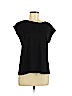 Ann Taylor LOFT Black Short Sleeve Top Size M (petite) - photo 1
