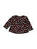 Baby Gap 100% Polyester Floral Black Long Sleeve Blouse Size 12-18 mo - photo 2