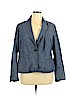 Lane Bryant 100% Cotton Blue Blazer Size 18 - photo 1