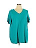 Woman Within 100% Cotton Blue Short Sleeve T-Shirt Size 1X - photo 1