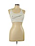 Nike 100% Polyester White Sports Bra Size L - photo 1