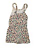 Wonder Nation 100% Rayon Animal Print Ivory Dress Size 10 - 12 - photo 2