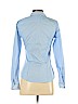 H&M 100% Cotton Blue Long Sleeve Button-Down Shirt Size 4 - photo 2