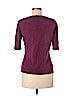 Lafayette 148 New York 100% Silk Burgundy Silk Pullover Sweater Size M - photo 2