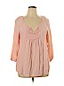 Faded Glory 100% Rayon Pink Long Sleeve Blouse Size 20 - photo 1