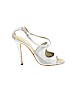 Giuseppe Zanotti 100% Leather Silver Heels Size EU 37 - photo 1