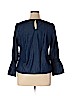 Charming Charlie Blue Long Sleeve Blouse Size XL - photo 2