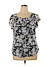 Liz McCoy Blue Short Sleeve Top Size XL - photo 1