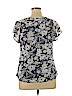Liz McCoy Blue Short Sleeve Top Size XL - photo 2