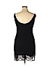 Aqua 100% Polyester Black Cocktail Dress Size L - photo 2