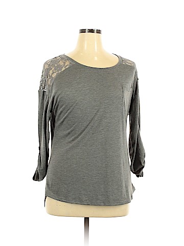 Paper Tee 3/4 Sleeve Top (view 1)