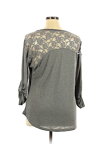 Paper Tee 3/4 Sleeve Top (view 2)