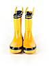 Unbranded Solid Yellow Rain Boots Size 11 - 12 Kids - photo 2