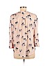 H&M 100% Polyester Ivory 3/4 Sleeve Top Size M - photo 2
