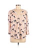 H&M 100% Polyester Ivory 3/4 Sleeve Top Size M - photo 1