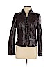 DressBarn 100% Polyurethane Burgundy Faux Leather Jacket Size M (petite) - photo 1