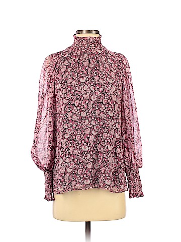 Shoshanna Long Sleeve Silk Top (view 1)