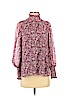 Shoshanna 100% Silk Pink Long Sleeve Silk Top Size XS - photo 1