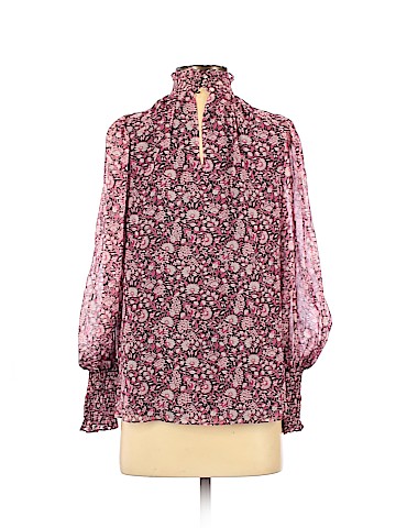 Shoshanna Long Sleeve Silk Top (view 2)