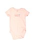 Carter's 100% Cotton Pink Short Sleeve Onesie 0-3 MO / 3 MO - photo 1
