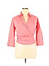 Lafayette 148 New York 100% Cotton Pink 3/4 Sleeve Blouse Size 16 - photo 1