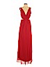 Fame And Partners 100% Polyester Red Cocktail Dress Size 4 - photo 1