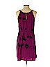 Rebecca Taylor 100% Silk Purple Casual Dress Size 2 - photo 2