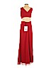 Fame And Partners 100% Polyester Red Cocktail Dress Size 4 - photo 2