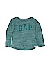 Gap Kids 100% Cotton Teal Long Sleeve T-Shirt Size 2 - photo 1
