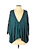 Frenchi 100% Cotton Teal Cardigan Size Sm - Med - photo 1