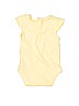 Unbranded 100% Cotton Yellow Short Sleeve Onesie Size 0-3 mo - photo 2