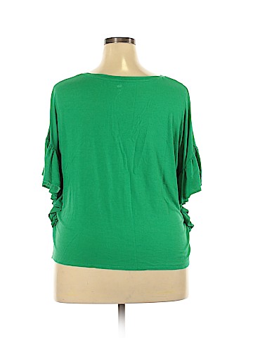 dip Short Sleeve Blouse (view 2)