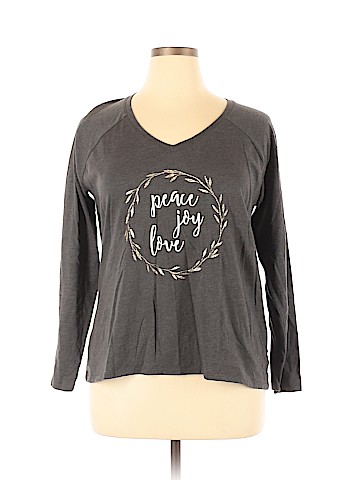 St. John's Bay 3/4 Sleeve T-Shirt (view 1)