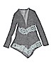 Justice 100% Cotton Gray Cardigan Size 14 - photo 1