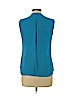 H&M Blue Sleeveless Blouse Size 10 - photo 2