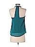 H&M 100% Polyester Green Sleeveless Blouse Size 4 - photo 2
