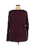 Lane Bryant 100% Cotton Burgundy Long Sleeve T-Shirt Size 24 - photo 2