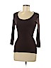 Splendid Brown 3/4 Sleeve T-Shirt Size M - photo 1