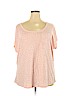 Lane Bryant Pink Short Sleeve Top Size 24 - photo 1