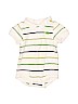 Gymboree 100% Cotton White Short Sleeve Onesie Size 6-12 mo - photo 1