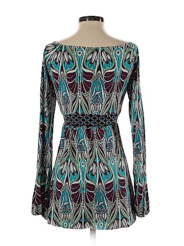 Hale Bob Long Sleeve Silk Top (view 2)