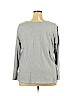 Lane Bryant 100% Pima Cotton Gray Long Sleeve T-Shirt Size 22 - 24 Plus - photo 2