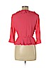 Topshop 100% Polyester Pink Long Sleeve Blouse Size 10 - photo 2