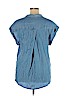 Jachs Girlfriend 100% Tencel Lyocell Blue Short Sleeve Button-Down Shirt Size XXL - photo 2