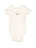 Carter's 100% Cotton White Short Sleeve Onesie 9-12 MO / 12 MO - photo 1