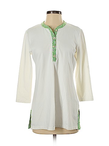 J. McLaughlin 3/4 Sleeve Henley (view 1)